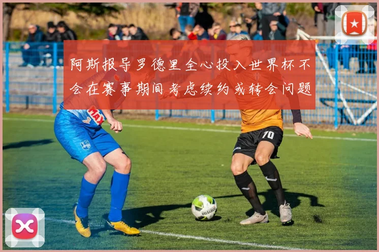 阿斯报导罗德里全心投入世界杯不会在赛事期间考虑续约或转会问题